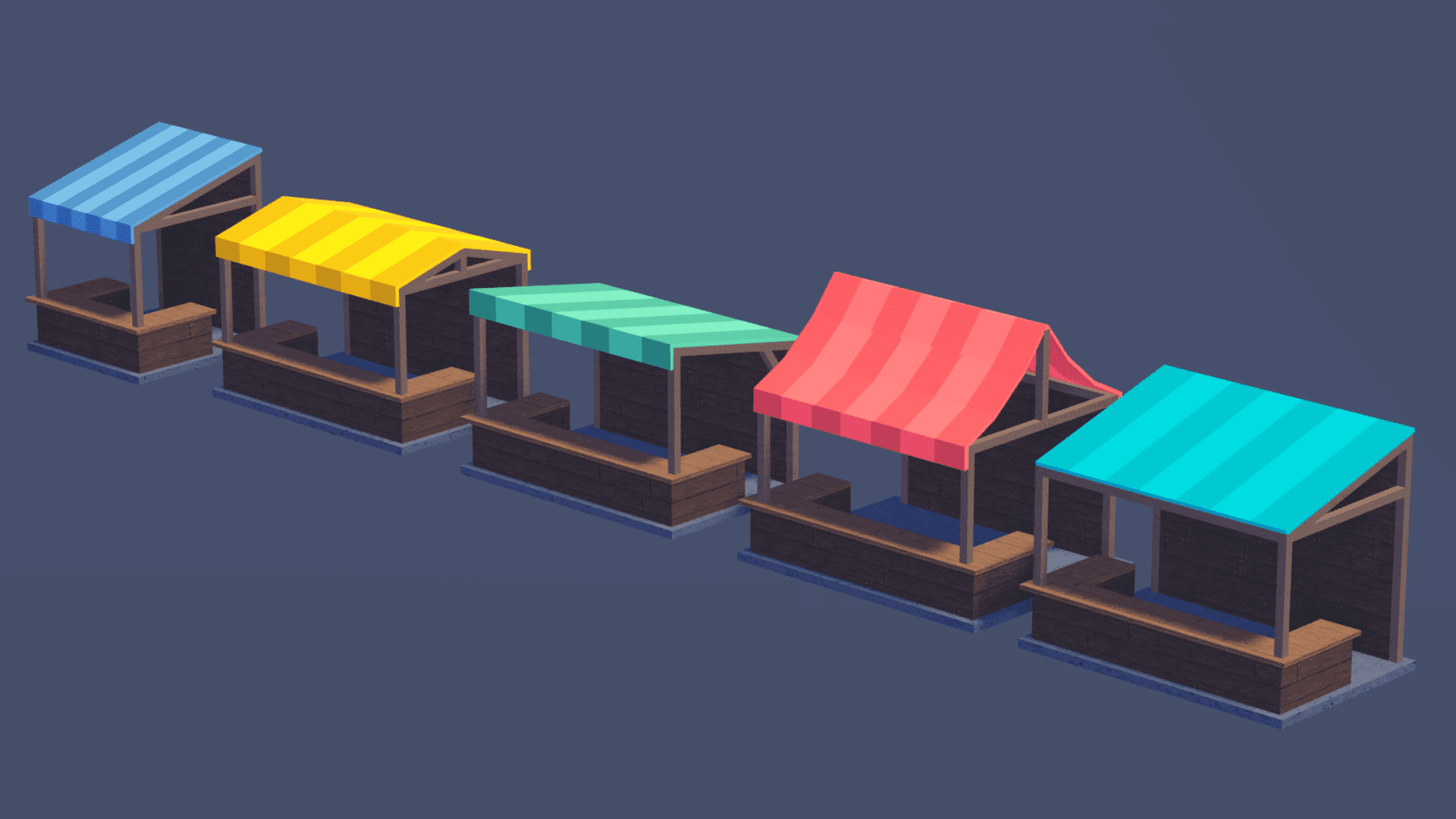 Medieval Wooden Stands 🛍️ — image 1